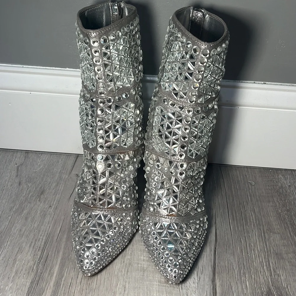 Steve Madden Rhinestone Boots - Picture 3 of 6